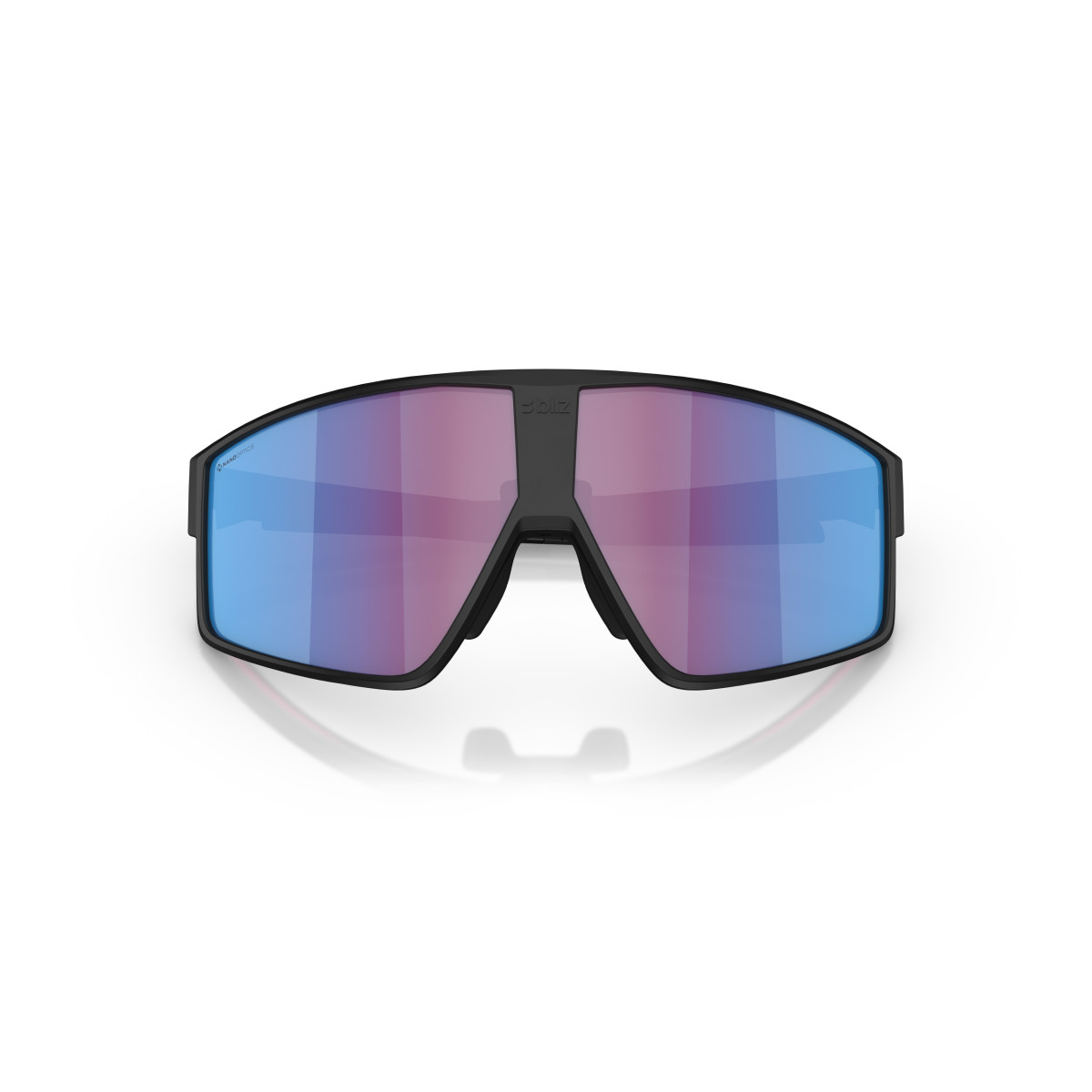 BLIZ P002 Small saulesbrilles | Nano Optics - Nordic Light | Matte Black - Rose Violet Blue