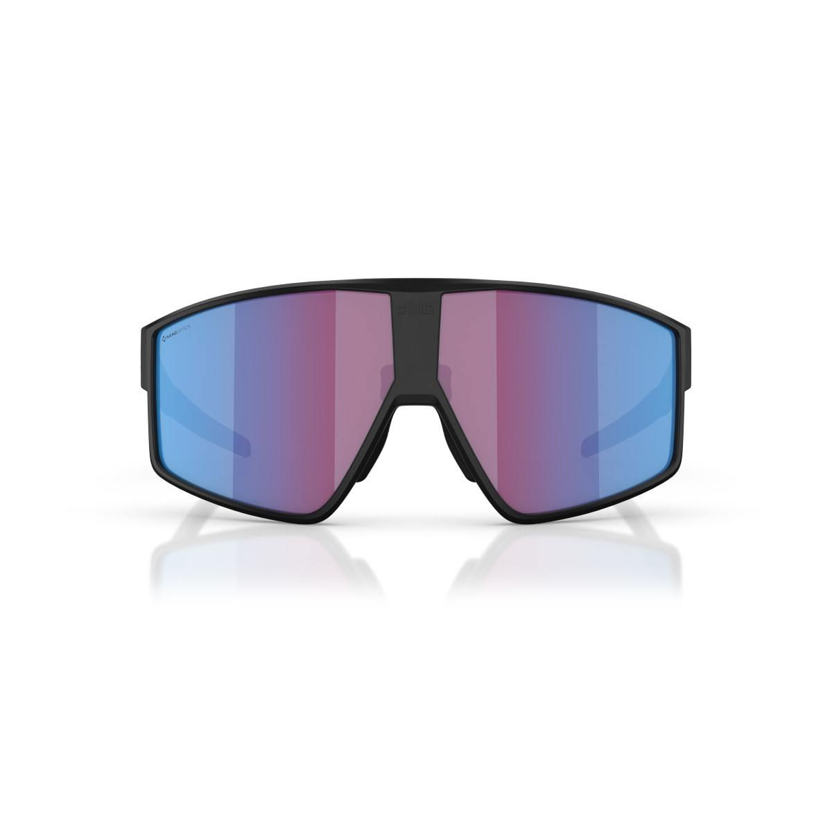 BLIZ P002 Small saulesbrilles | Nano Optics - Nordic Light | Matte Black - Rose Violet Blue