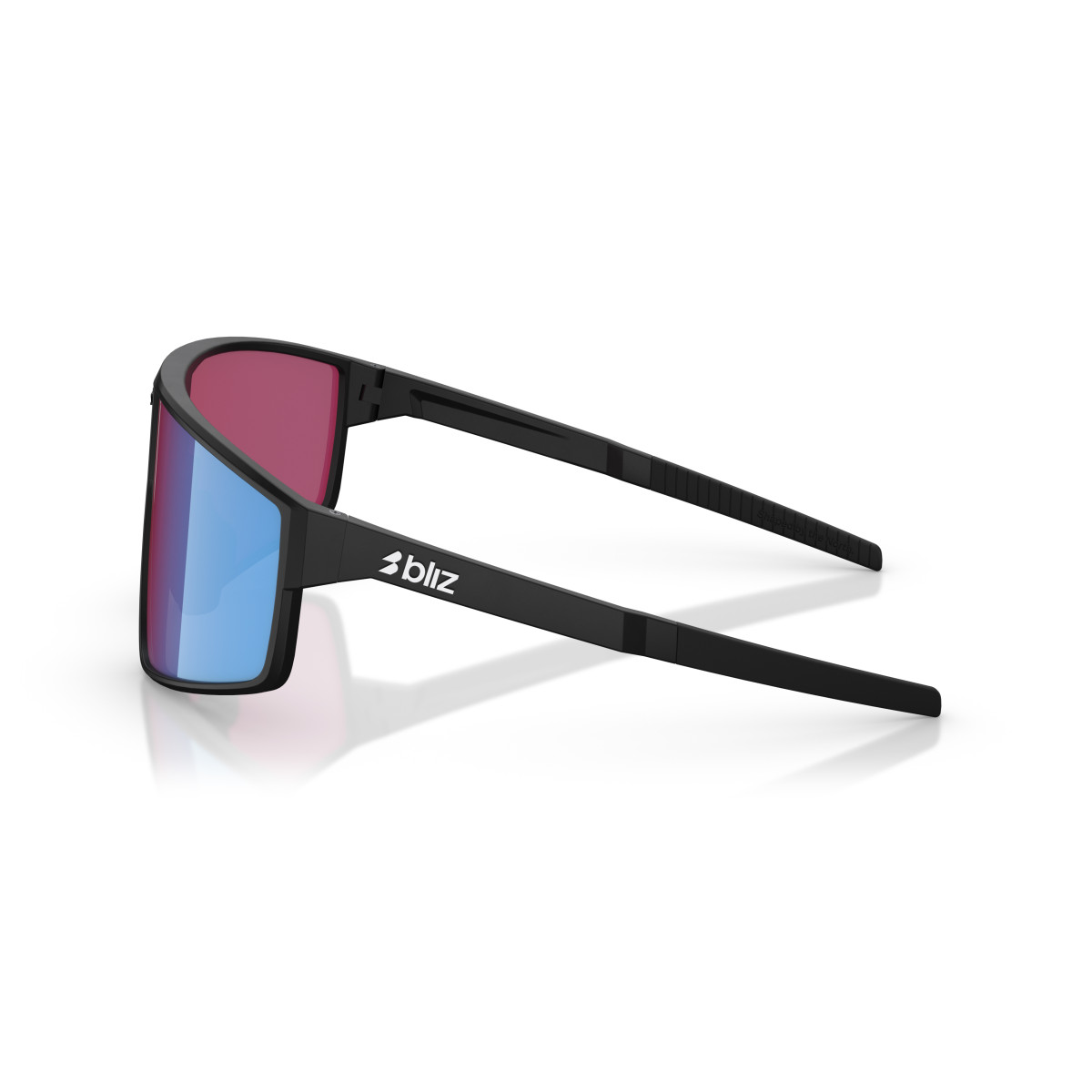 BLIZ P002 Small saulesbrilles | Nano Optics - Nordic Light | Matte Black - Rose Violet Blue