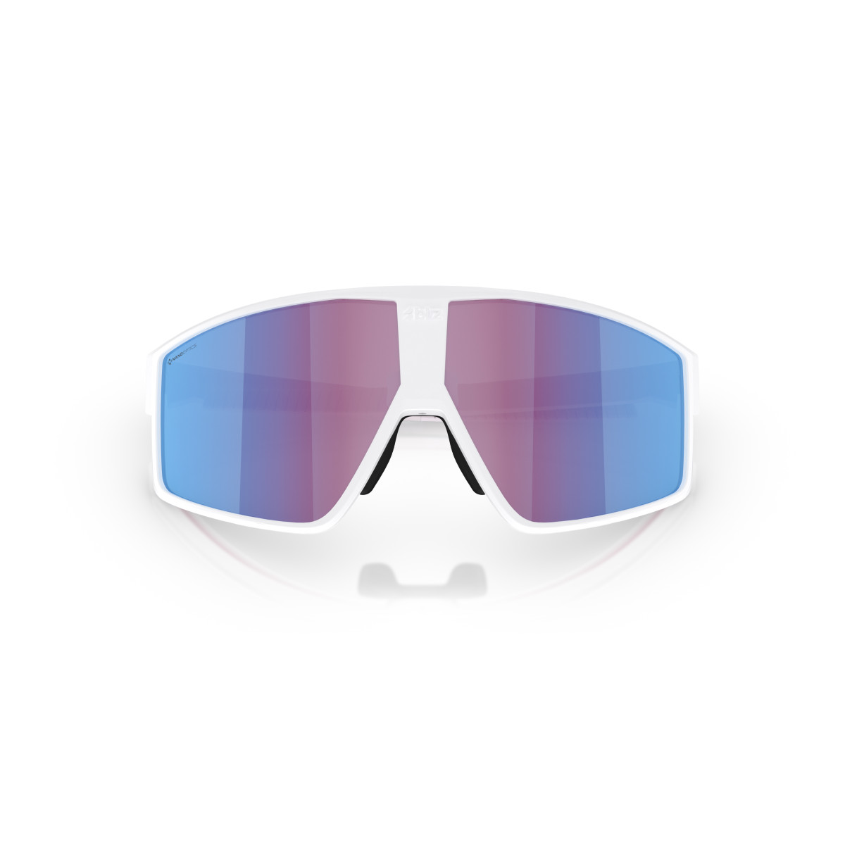 BLIZ P002 saulesbrilles | Nano Optics - Nordic Light | Matte White - Rose Violet Blue