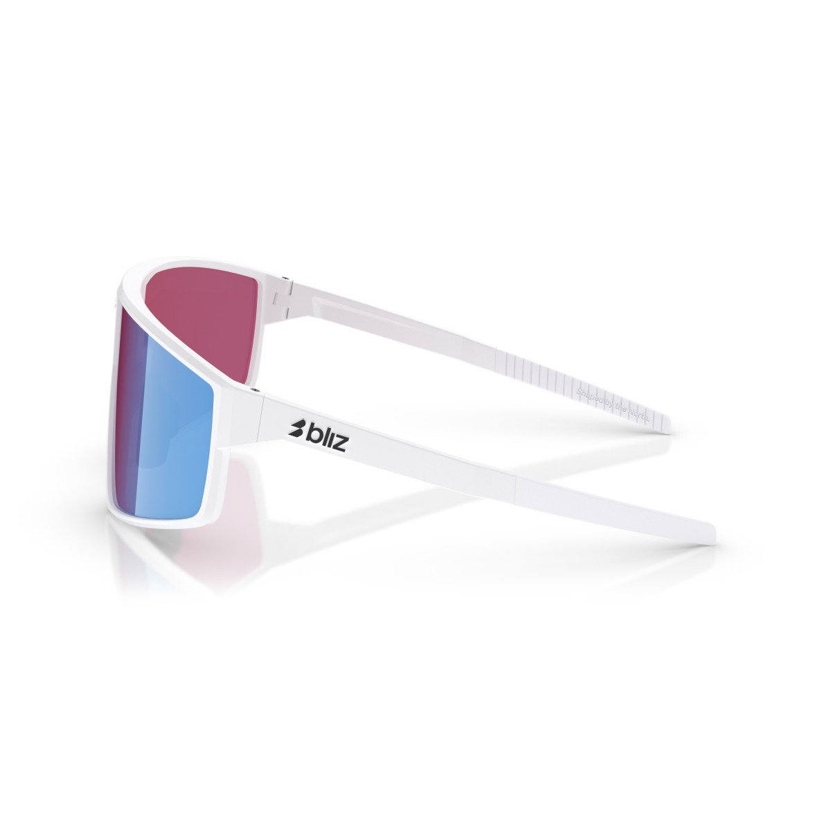 BLIZ P002 saulesbrilles | Nano Optics - Nordic Light | Matte White - Rose Violet Blue