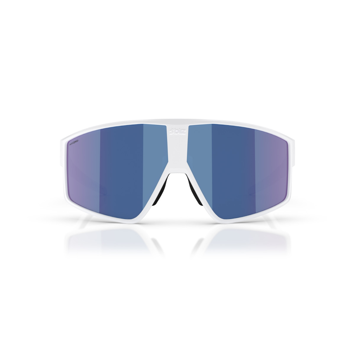 BLIZ P002 Small saulesbrilles | Matte White - Smoke Blue Multicolour