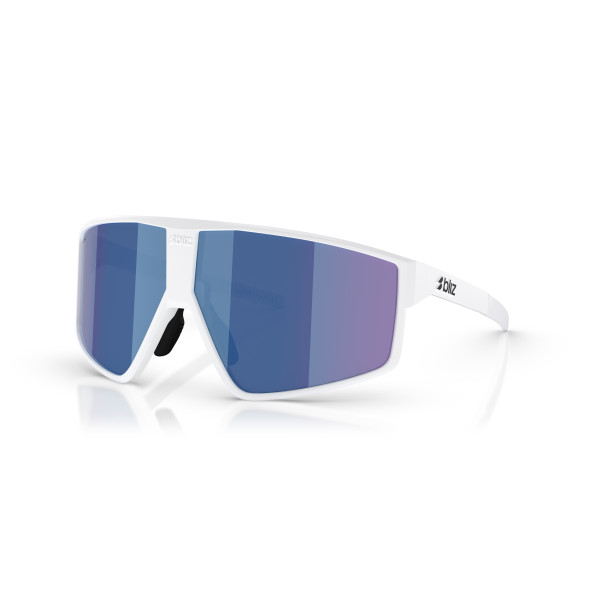 BLIZ P002 Small saulesbrilles | Matte White - Smoke Blue Multicolour