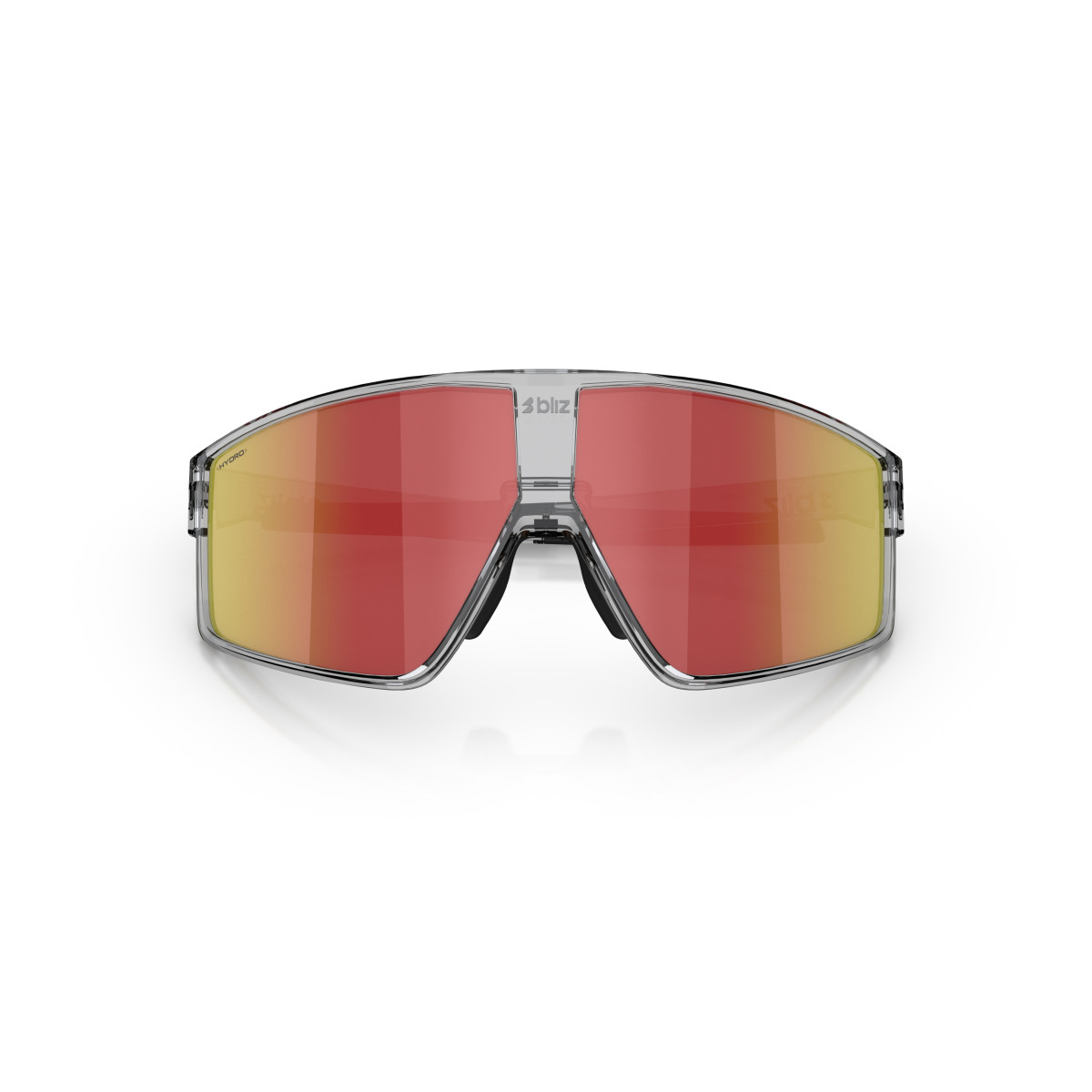BLIZ P002 saulesbrilles | Transparent Dark Grey - Red