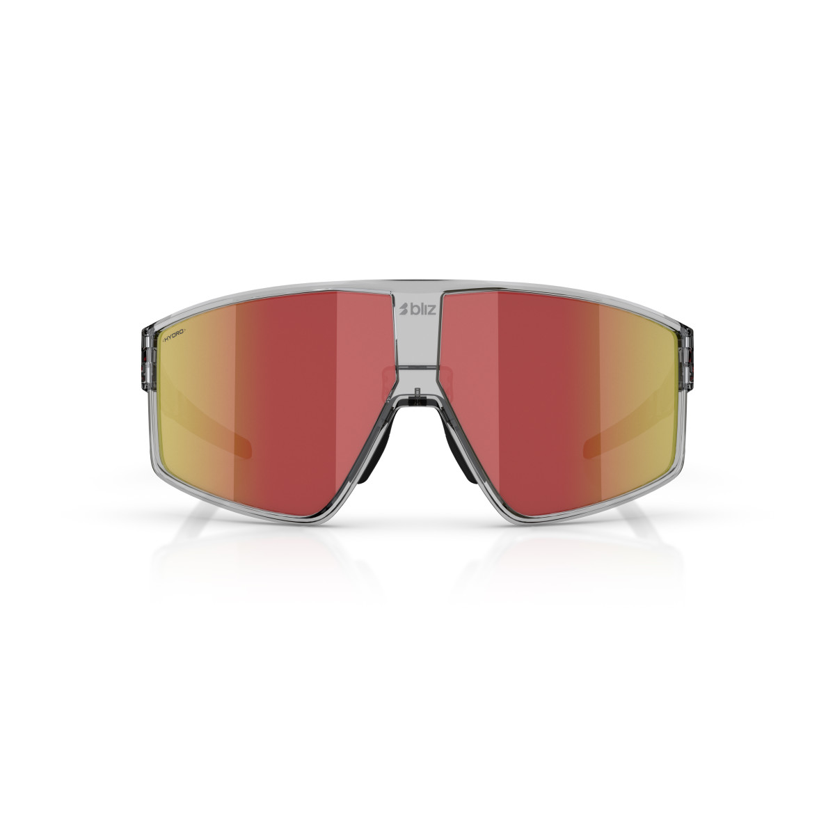 BLIZ P002 saulesbrilles | Transparent Dark Grey - Red