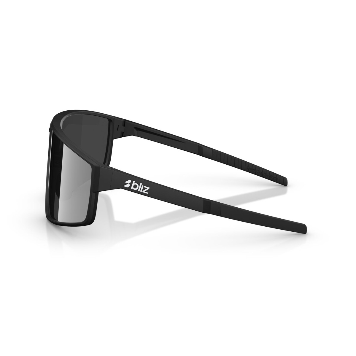 BLIZ P002 saulesbrilles | Matte Black - Smoke Silver Multicolour