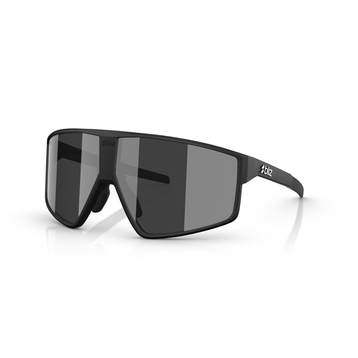 BLIZ P002 saulesbrilles | Matte Black - Smoke Silver Multicolour