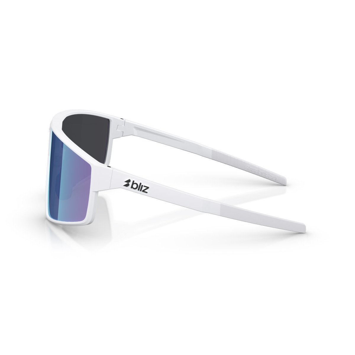 BLIZ P002 Small saulesbrilles | Matte White - Smoke Blue Multicolour