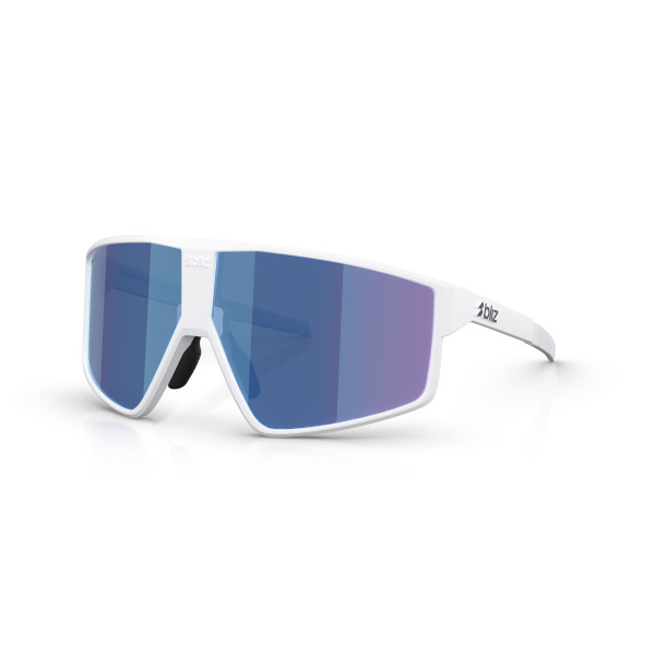 BLIZ P002 Small saulesbrilles | Matte White - Smoke Blue Multicolour