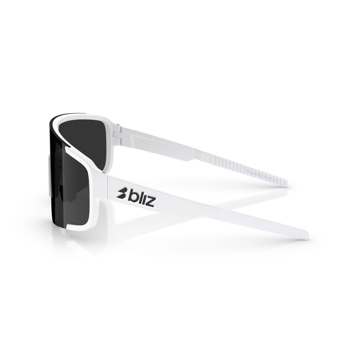 BLIZ P003  saulesbrilles | Matte White - Smoke