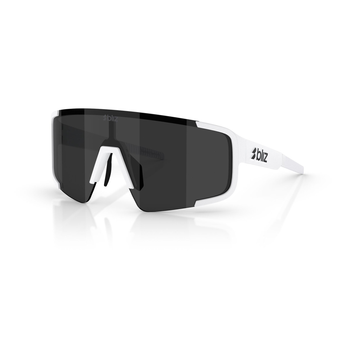 BLIZ P003  saulesbrilles | Matte White - Smoke
