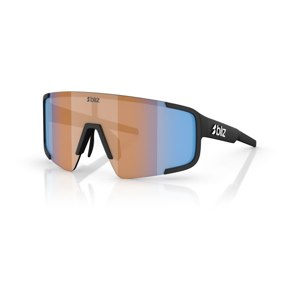 BLIZ P003  saulesbrilles | Nano Optics - Nordic Light | Matte Black - Coral - Orange Mirror Blue