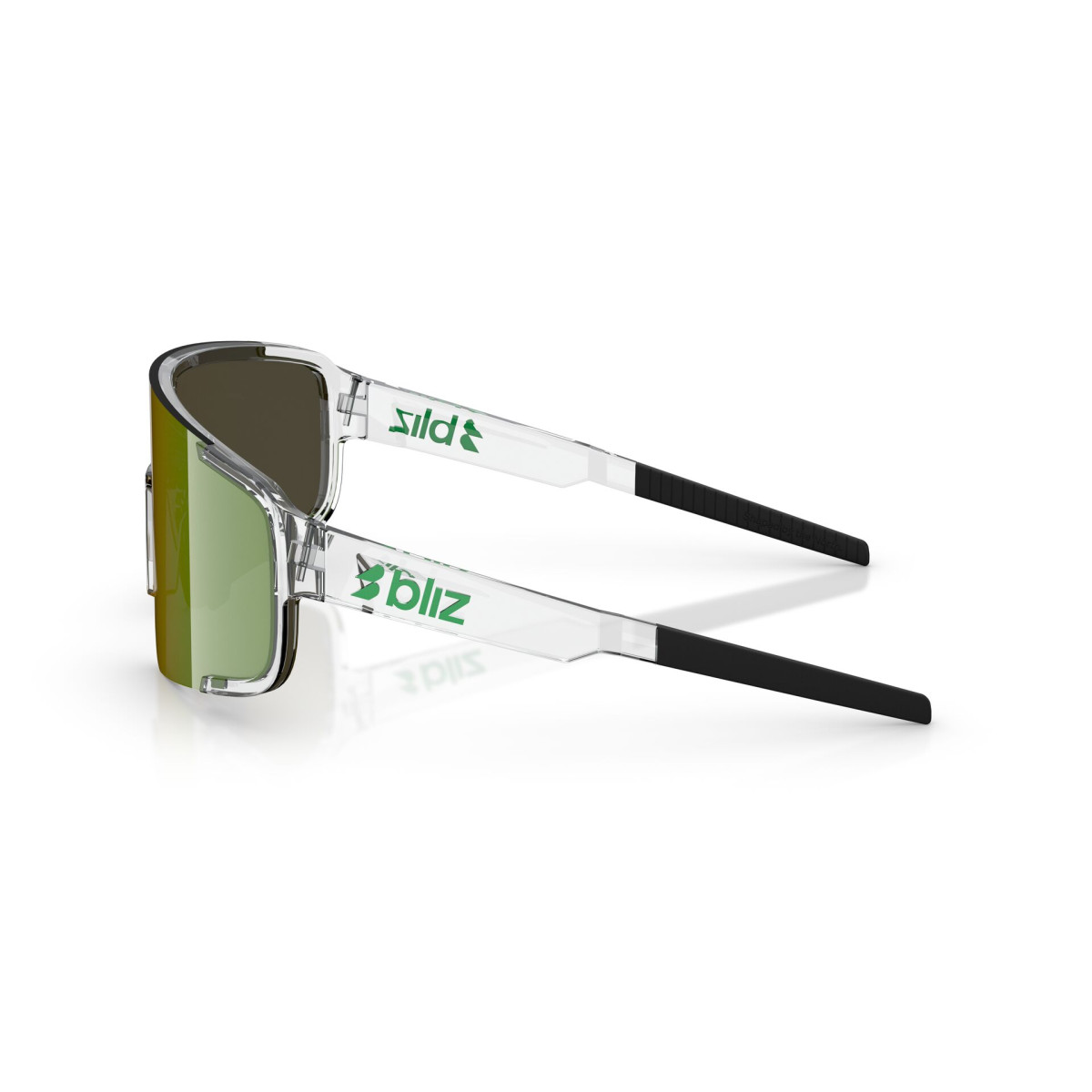 BLIZ P003  saulesbrilles | Transparent White - Green