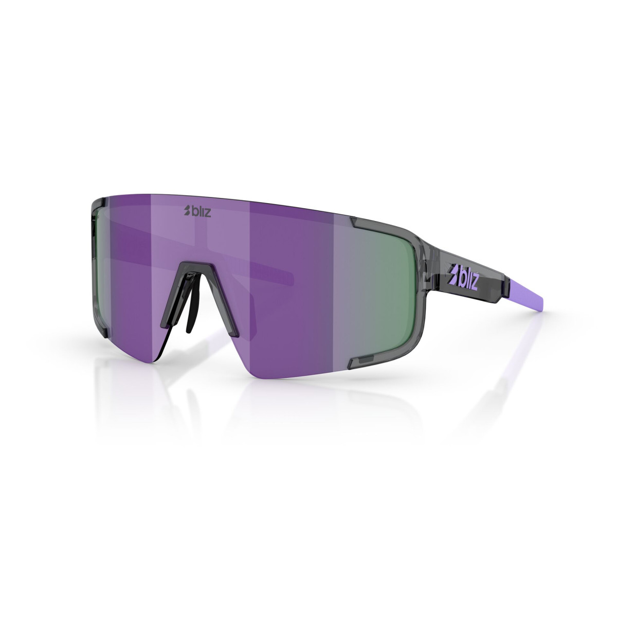 BLIZ P003 Small saulesbrilles | Crystal Black - Purple