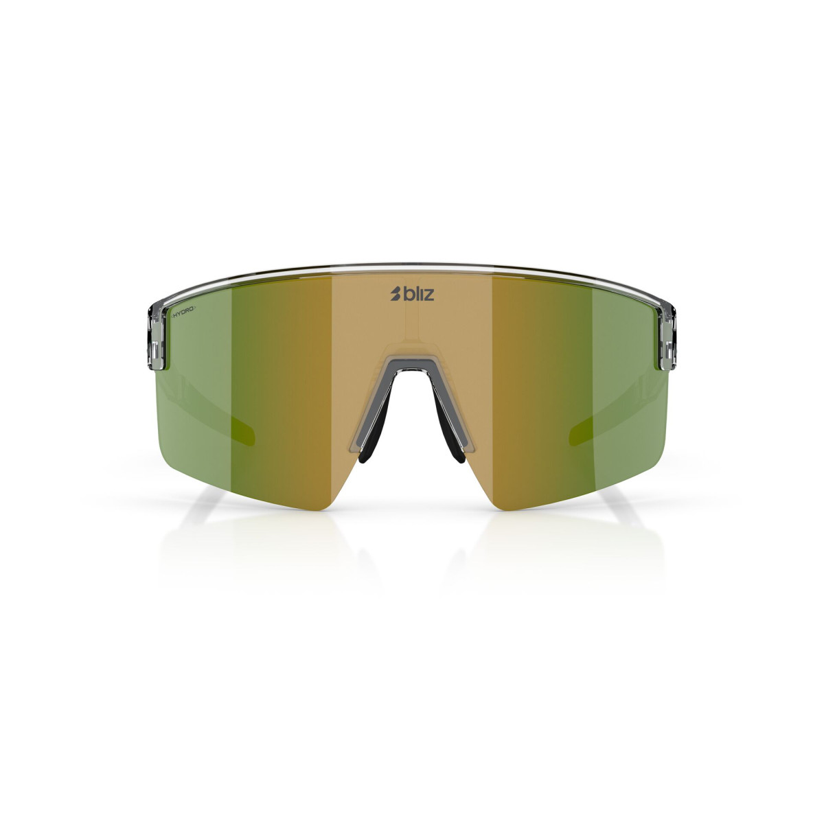 BLIZ P004 Small saulesbrilles | Transparent White - Green