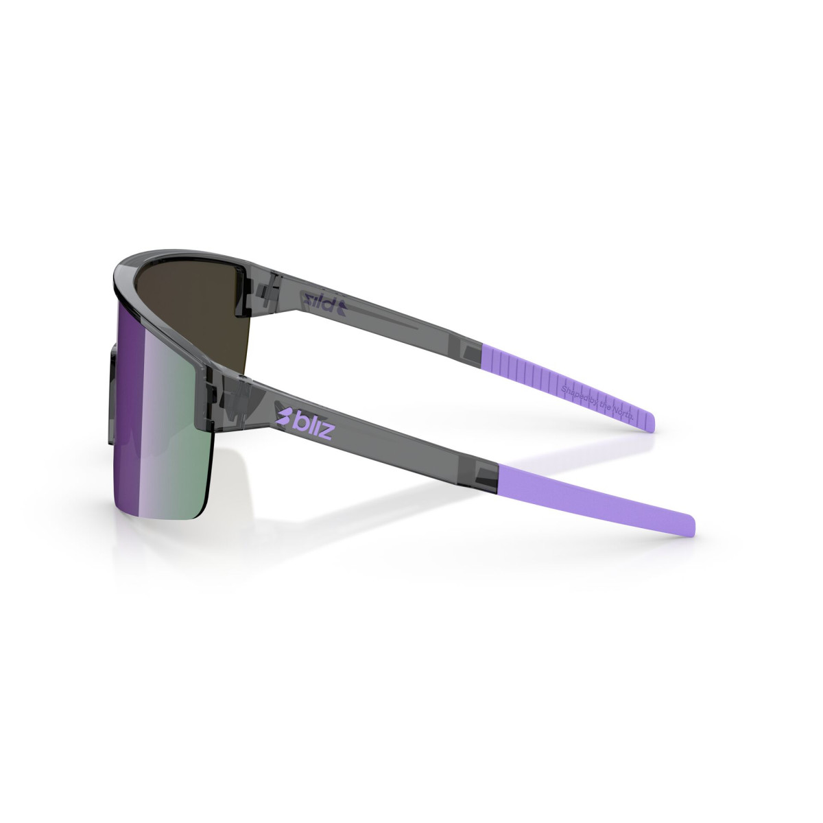BLIZ P004 Small saulesbrilles | Crystal Black - Purple