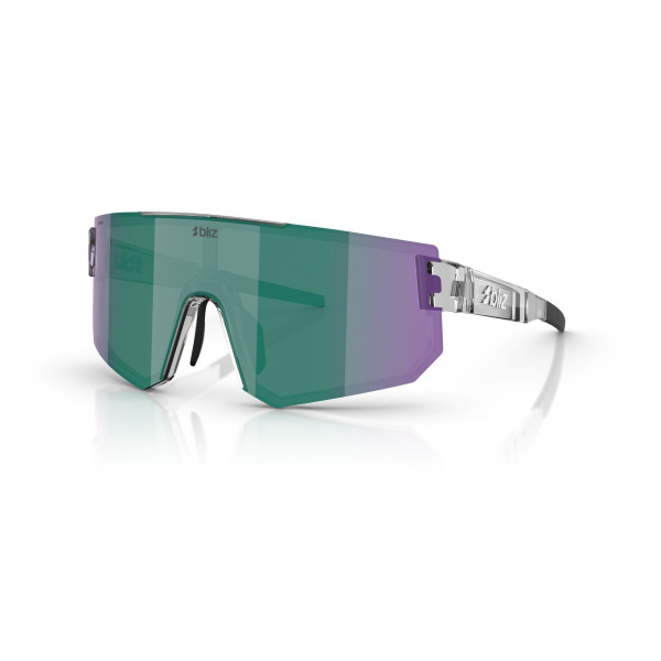 BLIZ P005 saulesbrilles | Crystal Black - Green Multicolour