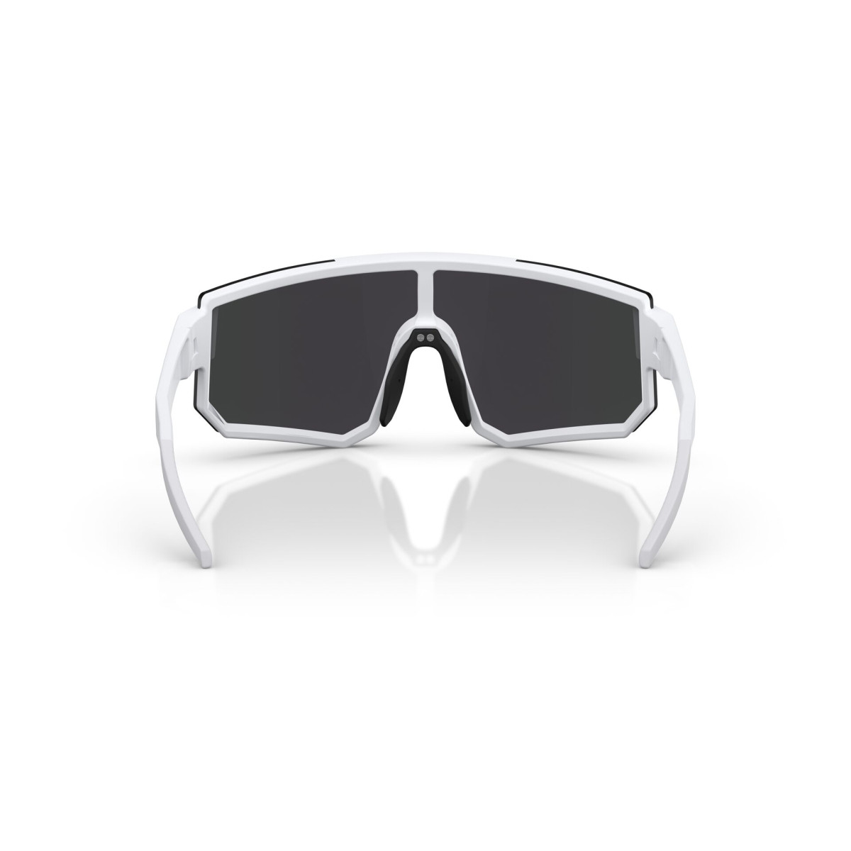 BLIZ P005 Small saulesbrilles | Matte White - Smoke Purple Mirror