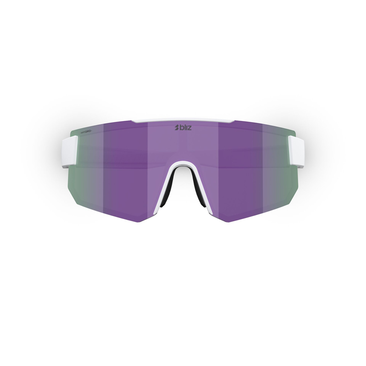 BLIZ P005 Small saulesbrilles | Matte White - Smoke Purple Mirror