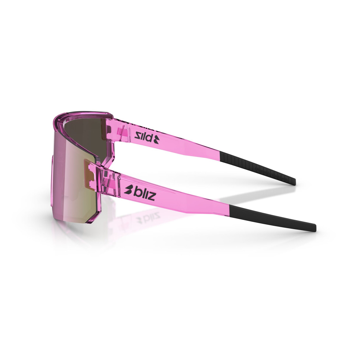 BLIZ P005 Small saulesbrilles | Transparent Pink - Brown Rose Multicolour
