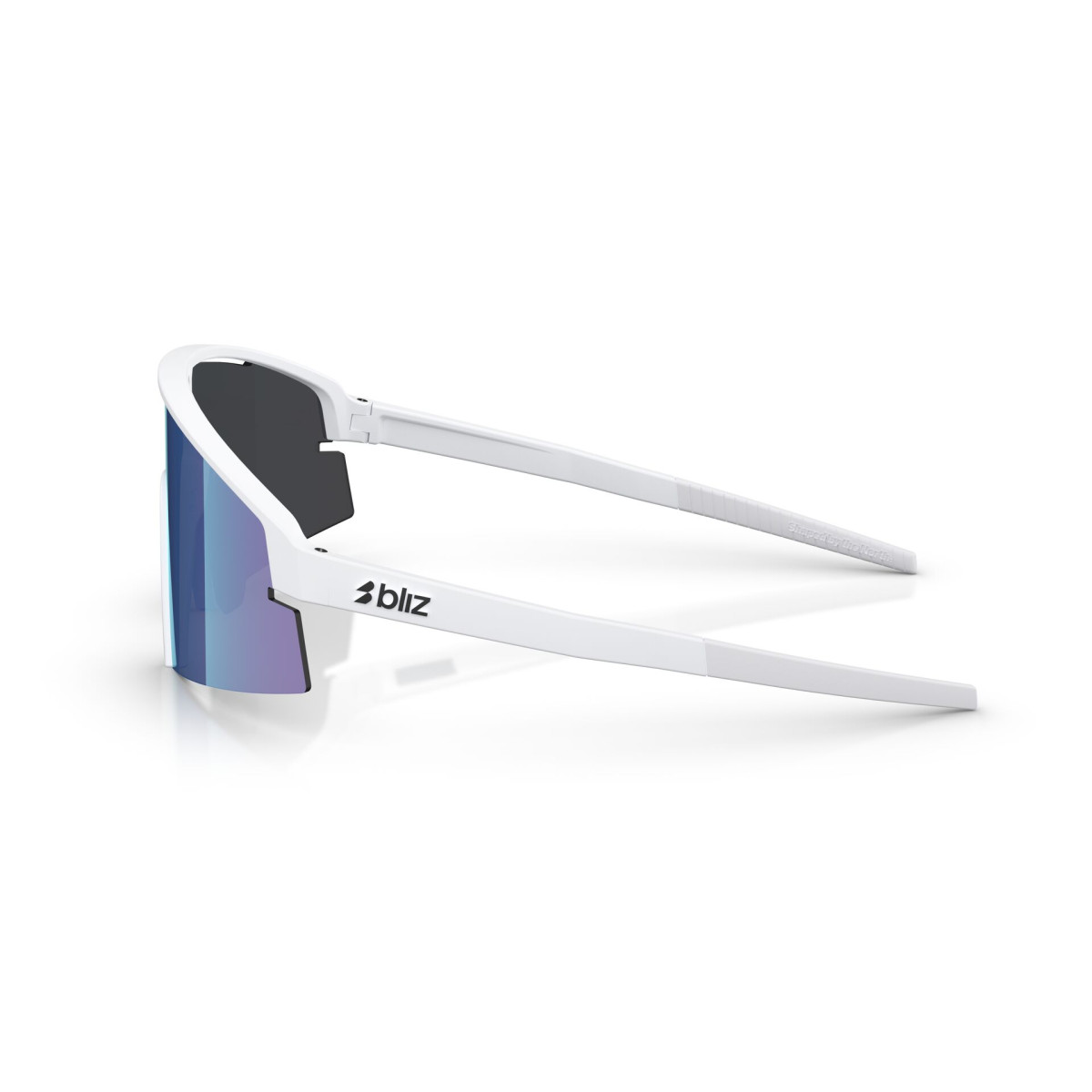 BLIZ P006 saulesbrilles | Matte White - Smoke Blue Multicolour