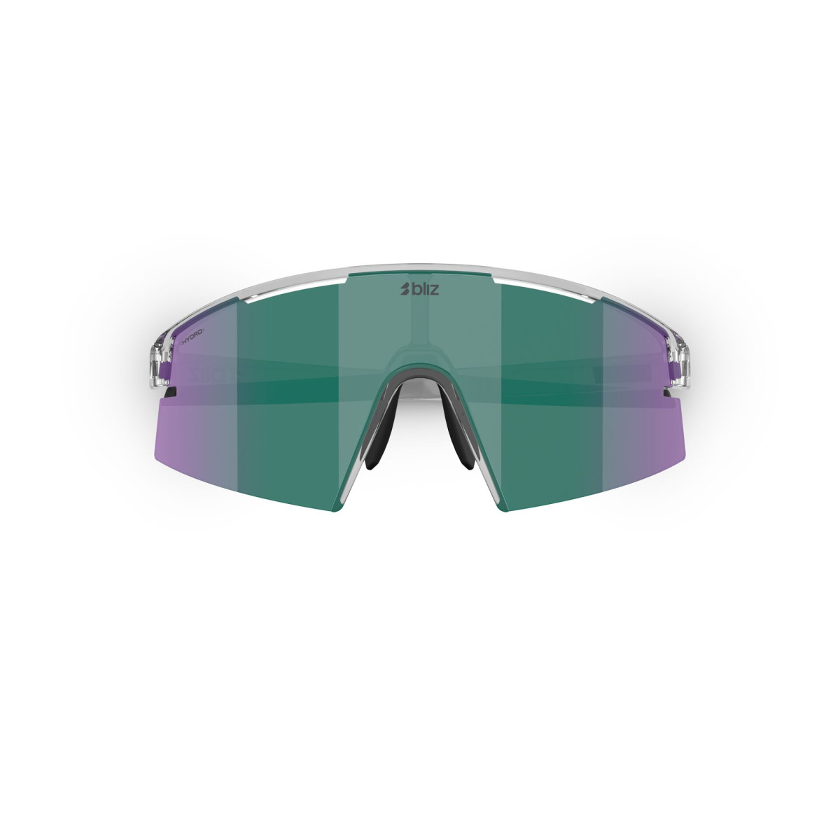 BLIZ P006 Small saulesbrilles | Crystal Black - Green Multicolour