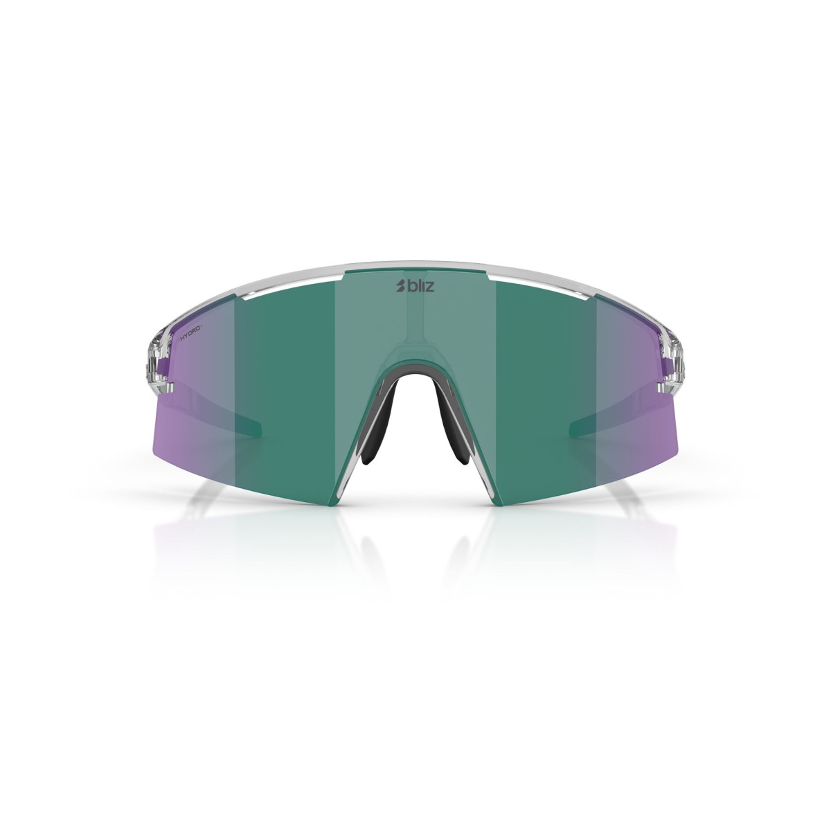 BLIZ P006 Small saulesbrilles | Crystal Black - Green Multicolour