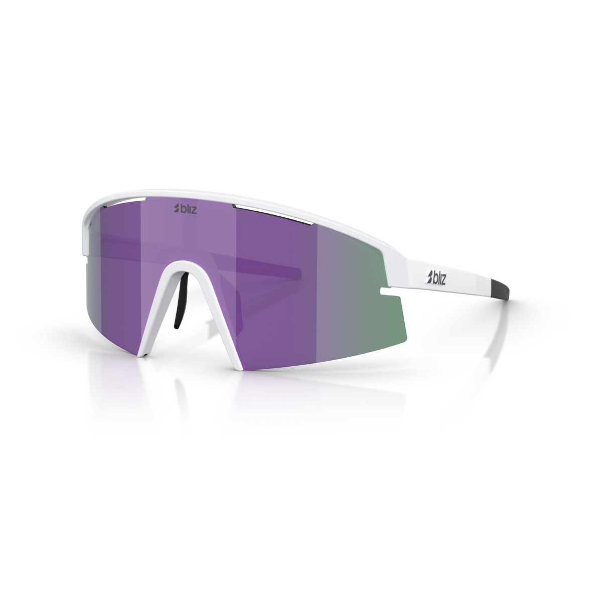 BLIZ P006 Small saulesbrilles | Crystal Black - Green Multicolour
