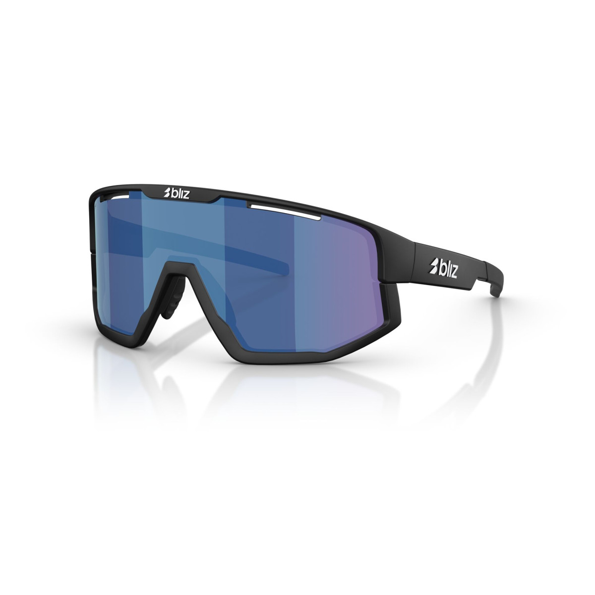 BLIZ Vision saulesbrilles | Matte Black - Smoke Blue Multicolour