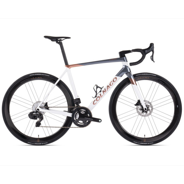 Colnago C68 šosejas velosipēds | Campagnolo Super Record Wireless | Campagnolo Bora ULTRA WTO 45 DB | Grey - Gold - White