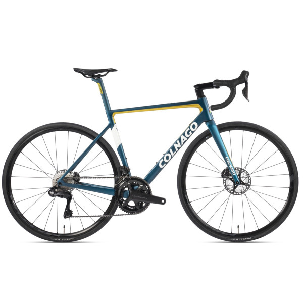 Colnago V3 šosejas velosipēds | Shimano Ultegra R8170 Di2 | Naftas - Dzeltens
