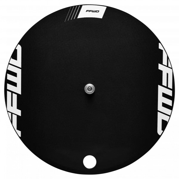 Fast Forward DISC-T Tubular Track karbonas priekšējais ritenis | Black - White Fast Forward DISC-T Tubular Track karbonas priekšējais ritenis | Black - White