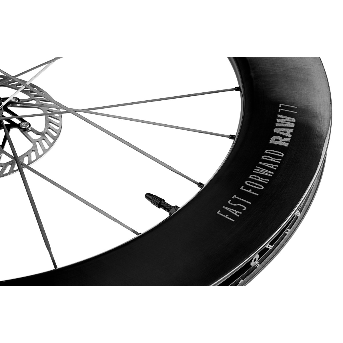 Fast Forward RAW 77 oglekļa ratu komplekts | Gloss Black