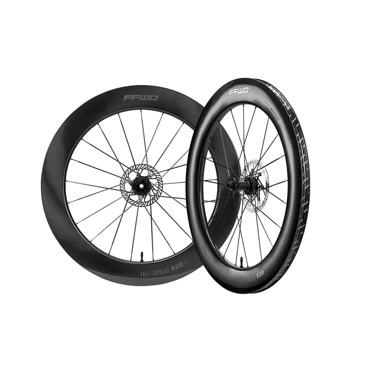 Fast Forward RAW 77 oglekļa ratu komplekts | Gloss Black