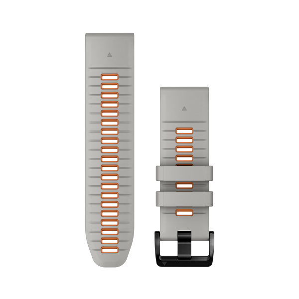 Garmin QuickFit® 26 silikona pulksteņa rokassprādze | Pelēka - Ember Orange