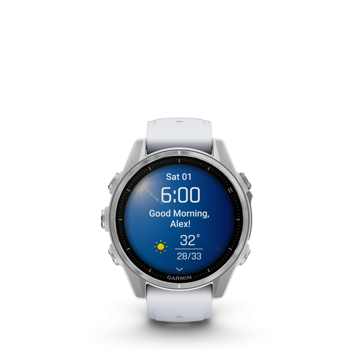 Garmin fēnix® 8 Amoled viedpulkstenis | 43 mm | Sudraba - Baltā akmens