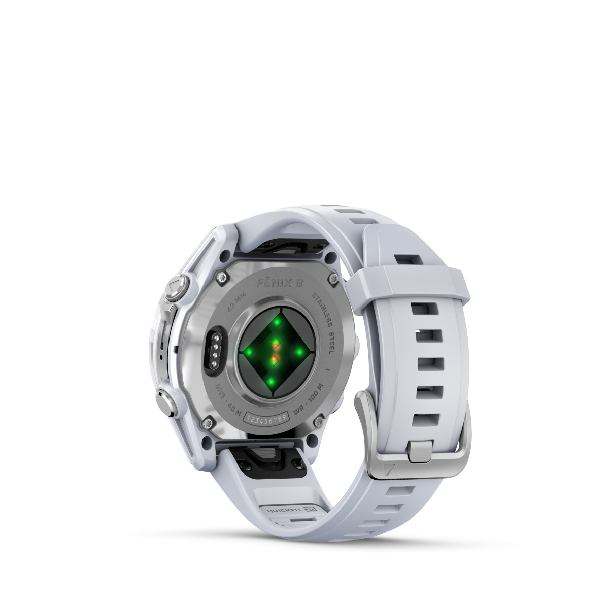 Garmin fēnix® 8 Amoled viedpulkstenis | 43 mm | Sudraba - Baltā akmens