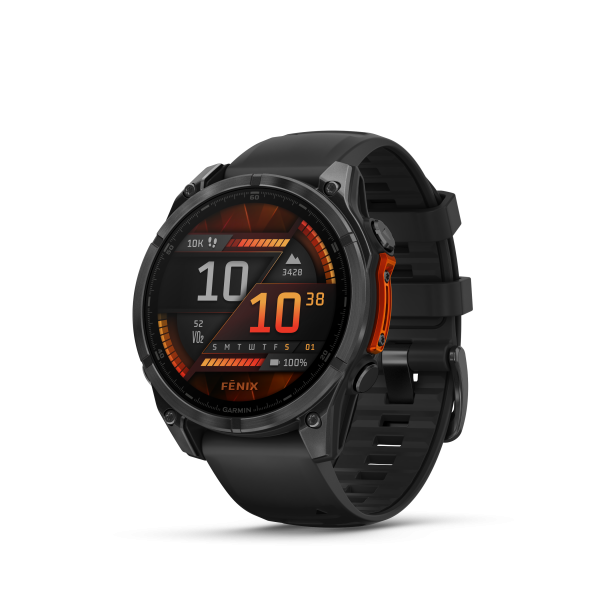 Garmin fēnix® 8 Amoled viedpulkstenis | 47 mm | Slate Gray - melns