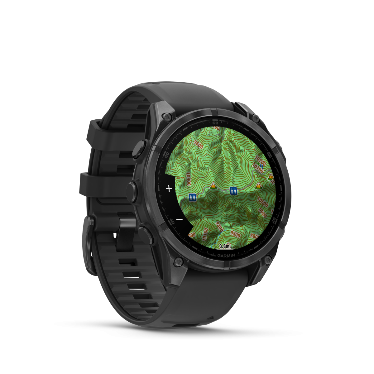 Garmin fēnix® 8 Amoled viedpulkstenis | 47 mm | Slate Gray - melns