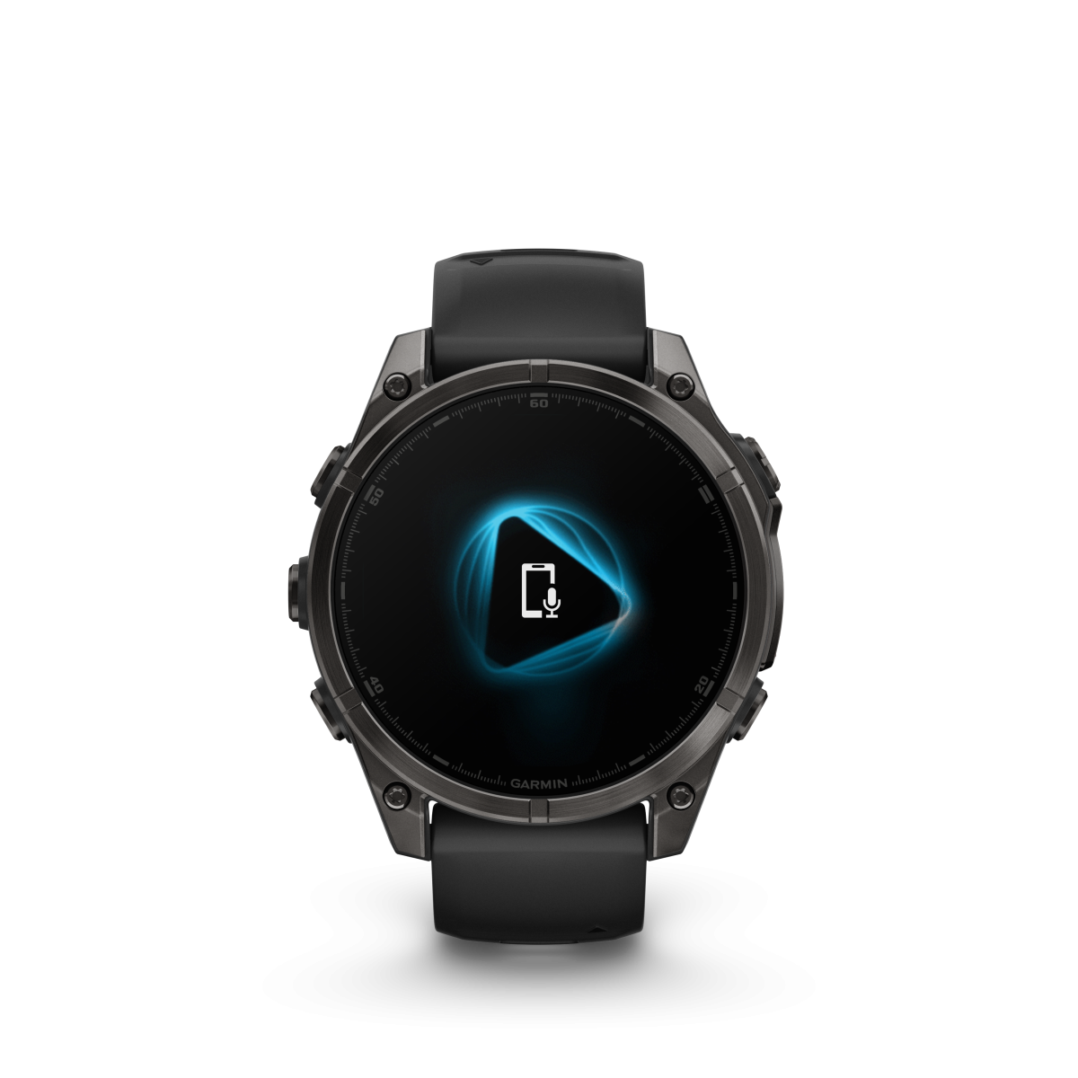 Garmin fēnix® 8 Amoled Titanium - Sapphire viedpulkstenis | 47 mm | Oglekļa pelēks - melns