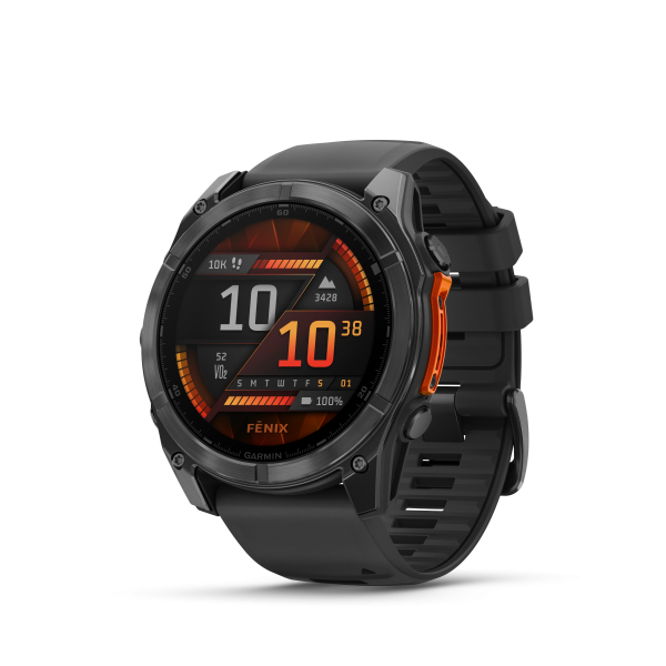 Garmin fēnix® 8 Amoled viedpulkstenis | 51 mm | Slate Gray - melns