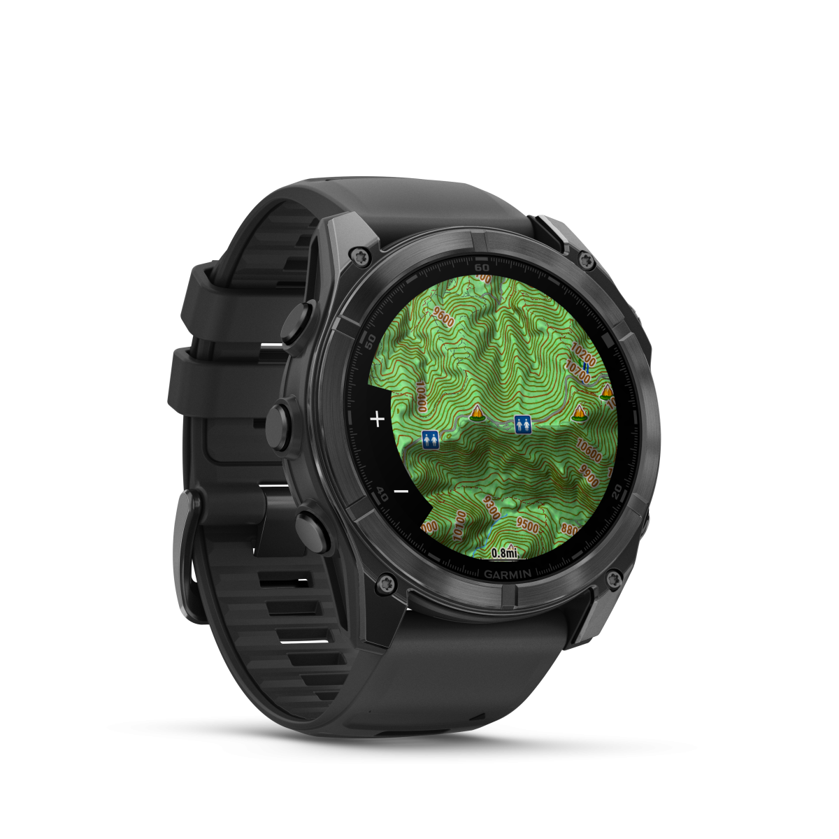 Garmin fēnix® 8 Amoled viedpulkstenis | 51 mm | Slate Gray - melns