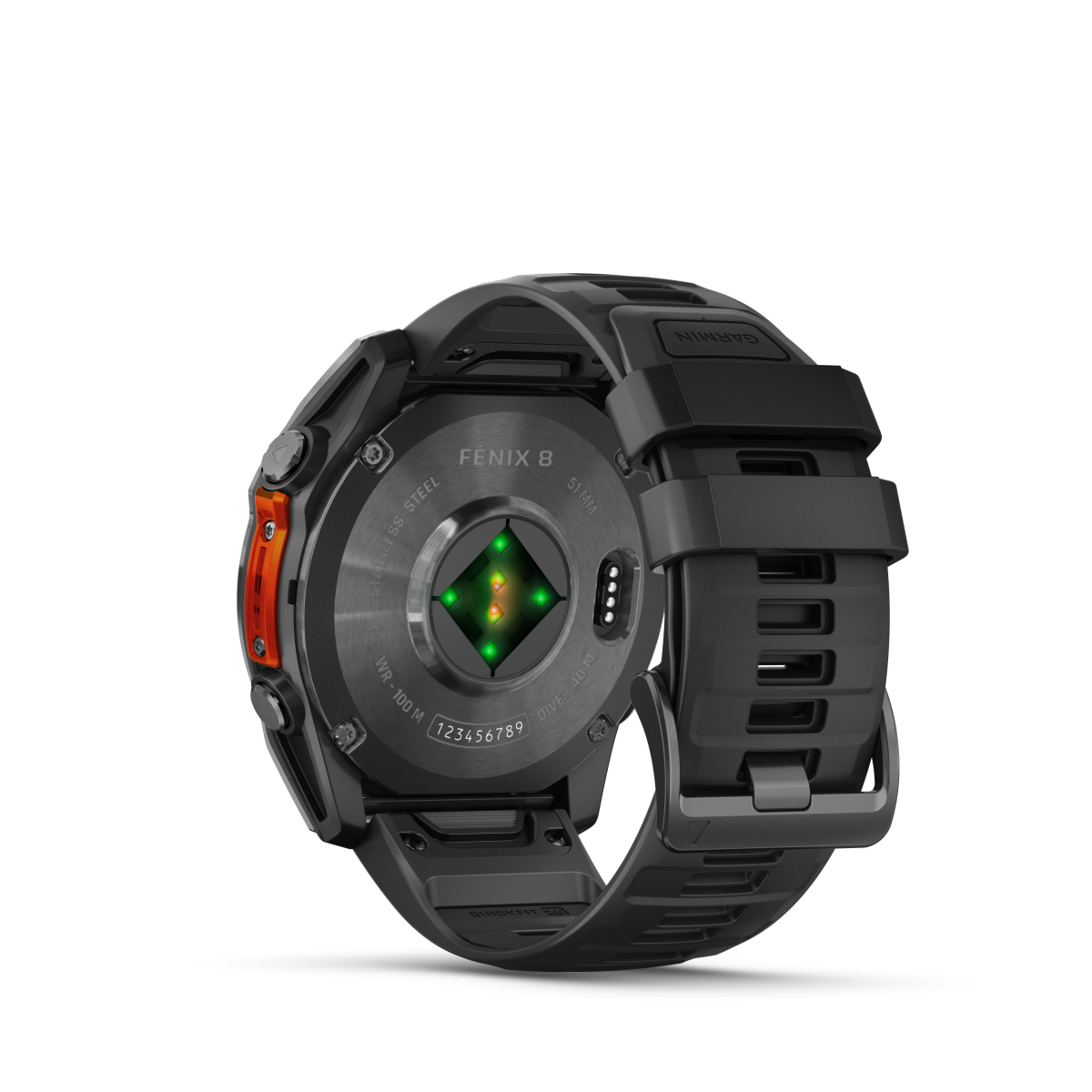 Garmin fēnix® 8 Amoled viedpulkstenis | 51 mm | Slate Gray - melns