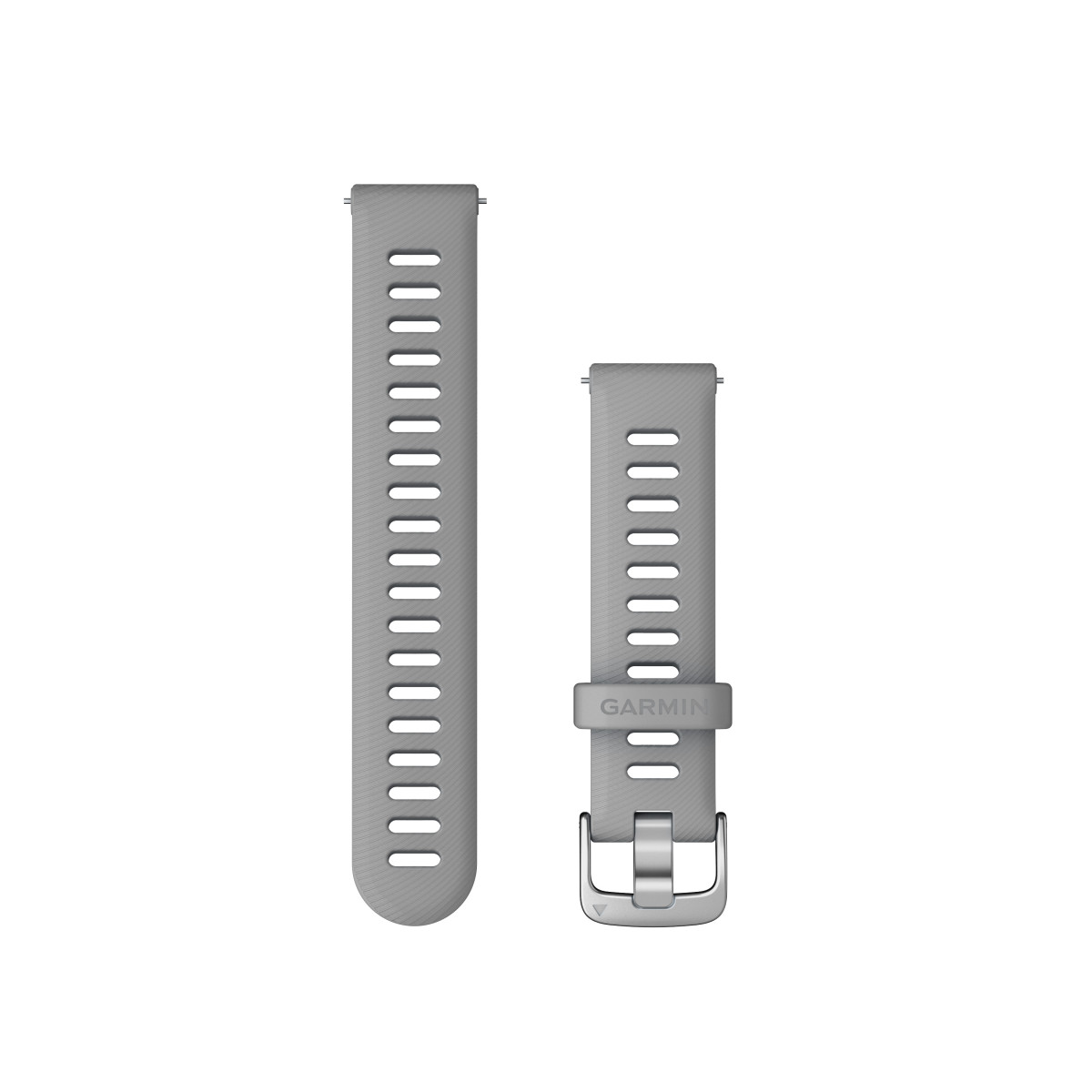 Garmin Quick Release 18 silikona pulksteņa rokassprādze | Powder Grey - Silver