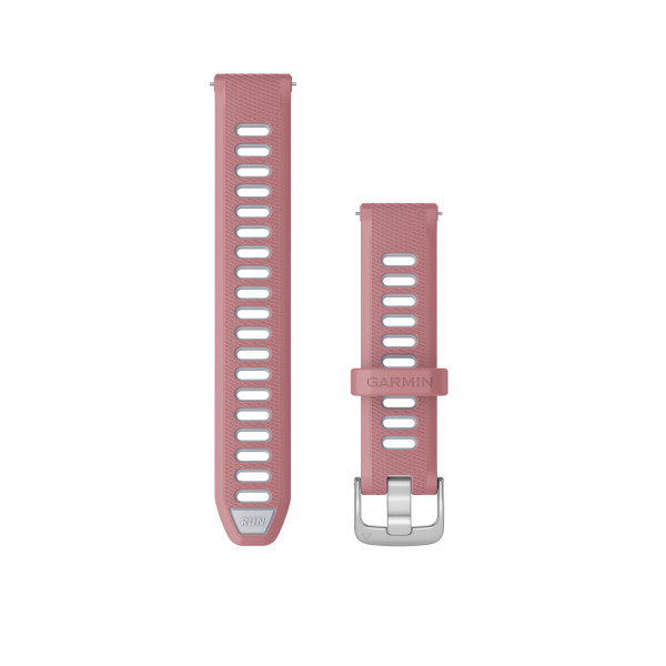 Garmin Quick Release 18 silikona pulksteņa rokassprādze | Pink - Whitestone - Silver Garmin Quick Release 18 silikona pulksteņa rokassprādze | Pink - Whitestone - Silver