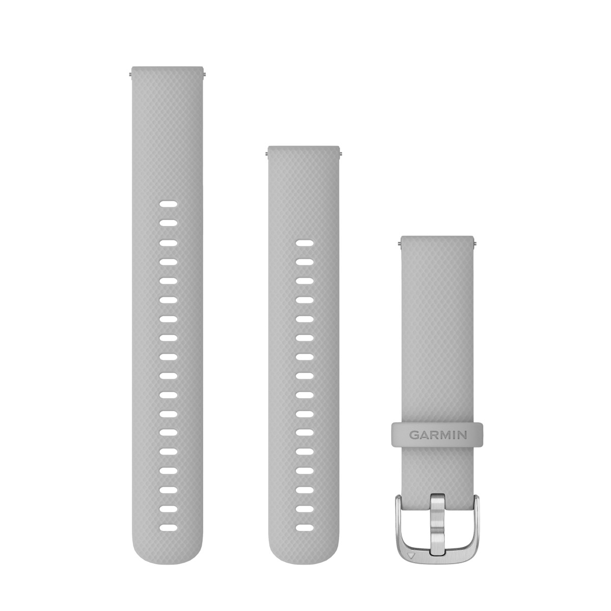 Garmin Quick Release 18 silikona pulksteņa rokassprādze | Mist Grey - Silver