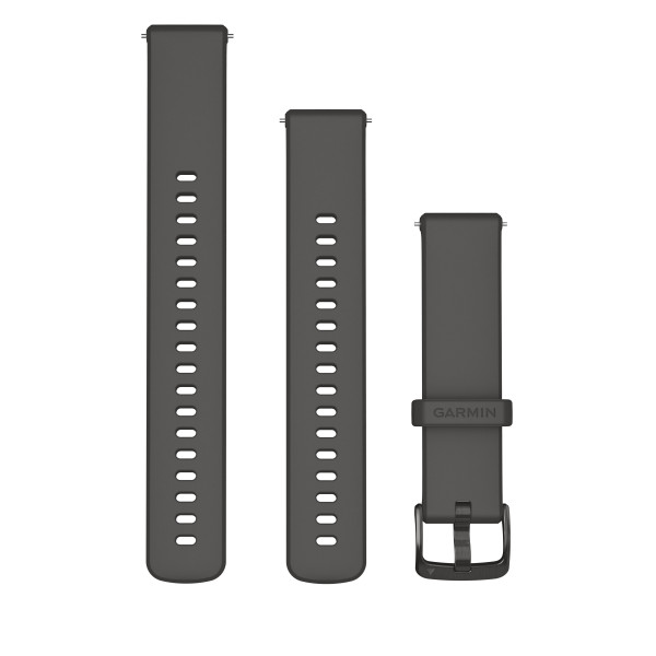 Garmin Quick Release 18 silikona pulksteņa rokassprādze | Pebble Grey - Slate Garmin Quick Release 18 silikona pulksteņa rokassprādze | Pebble Grey - Slate