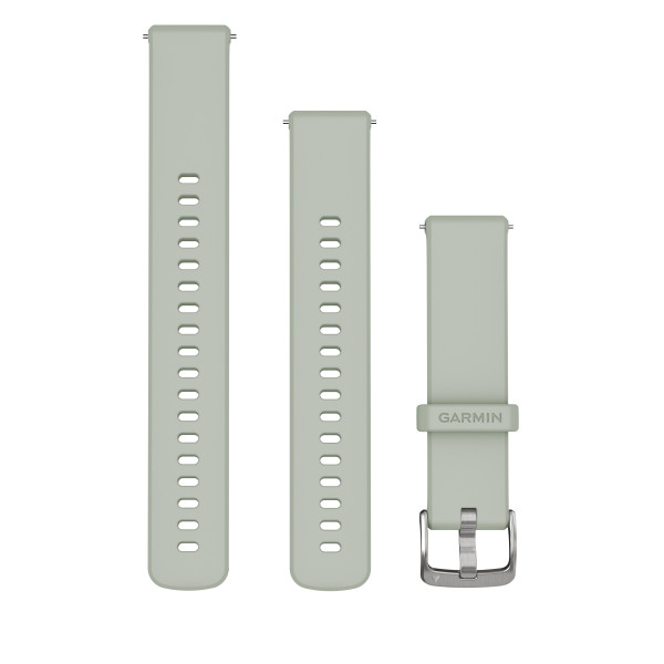 Garmin Quick Release 18 silikona pulksteņa rokassprādze | Sage Grey - Silver