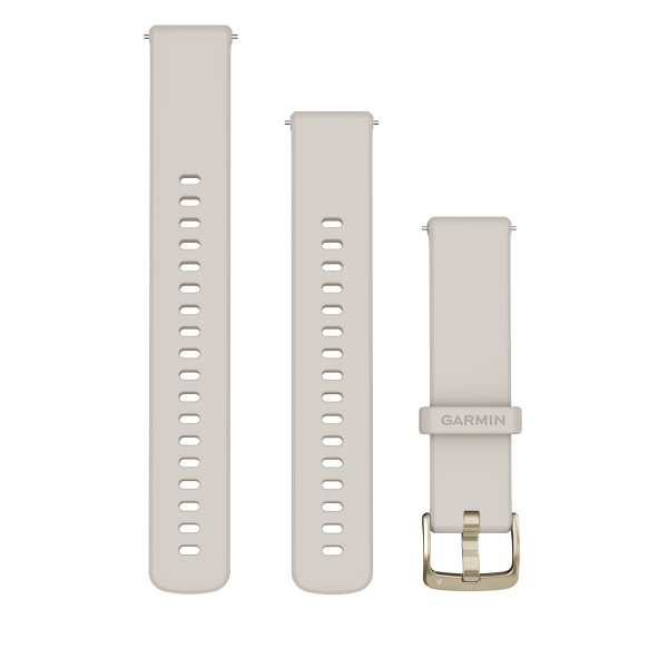 Garmin Quick Release 18 silikona pulksteņa rokassprādze | Ivory - Soft Gold Garmin Quick Release 18 silikona pulksteņa rokassprādze | Ivory - Soft Gold