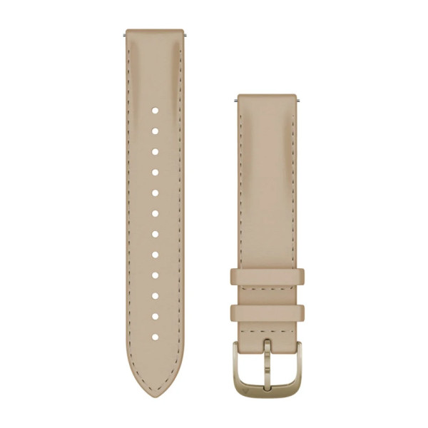 Garmin Quick Release 18 ādas pulksteņa siksniņa | Light Sand - Cream Gold